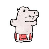 Cartoon Hippo N17