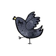 cartoon little bird N26