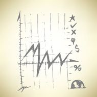 Chart stock doodle