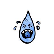 cartoon raindrop N7