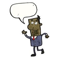 cartoon confident business guy