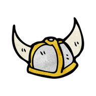 Cartoon Viking Helmet N11