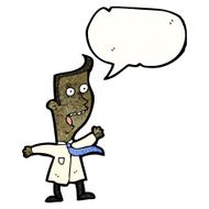 cartoon man shouting warning N3