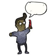 cartoon man combing hair N13