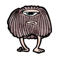 Cartoon Hairy Monster N31