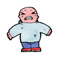 cartoon angry man N118