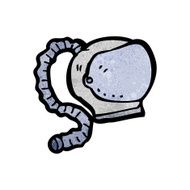 cartoon astronaut helmet N49