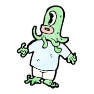 Cartoon Alien N125