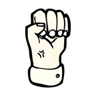 cartoon clenched fist N2