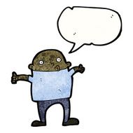 cartoon man giving thumbs up symbol