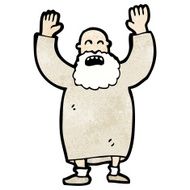 Angry Old Man Cartoon N6