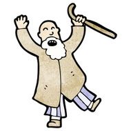 Angry Old Man Cartoon N7