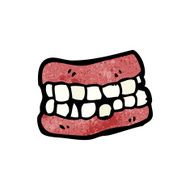 false teeth cartoon N2