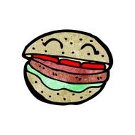 burger cartoon character N6