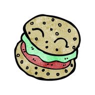 burger cartoon character N7
