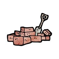 Cartoon Pile Of Bricks N3