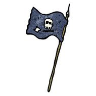 cartoon pirate flag N9