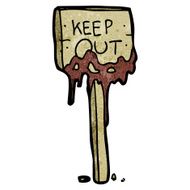 keep out sign N2
