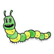Cartoon Caterpillar N78