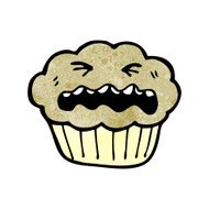 cartoon cupcake N154