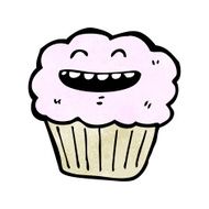 cartoon cupcake N157