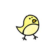 cartoon little bird doodle N8