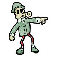cartoon weird army man N2