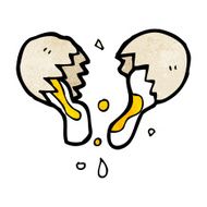 cartoon cracked egg N3