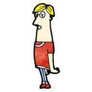 cartoon geeky man N2