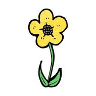 cartoon flower N508