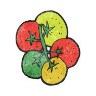 Cartoon Tomato N159
