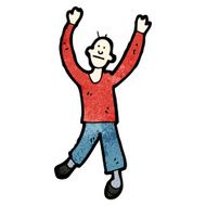 cartoon dancing man N61