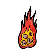 cartoon burning coals N4