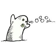 cartoon ghost doodle N2