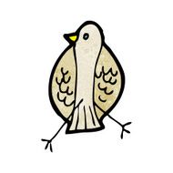 Cartoon Bird N453