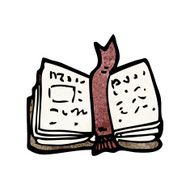 Cartoon Open Book N11