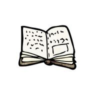 Cartoon Open Book N13