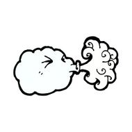 cartoon blowing cloud N2