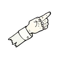 pointing hand cartoon N23