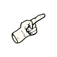 pointing hand cartoon N24