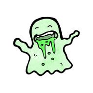 gross slimy ghost cartoon N5