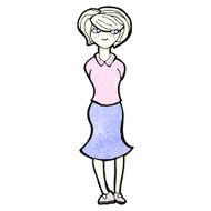 cartoon blond woman N14