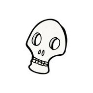 skull symbol cartoon N6