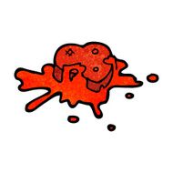 blood splattered heart cartoon N5
