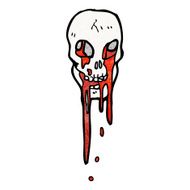 skull symbol cartoon N7