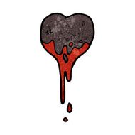 cartoon black heart symbol N4