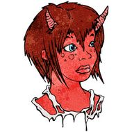 cartoon devil girl N4