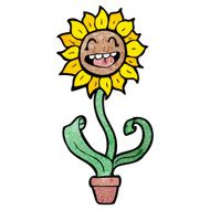 sunflower cartoon character N9