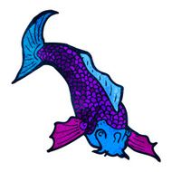 cartoon japanese fish tattoo N13