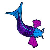 cartoon japanese fish tattoo N14
